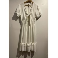 Clothing Women Short Dresses Fashion brands 9176-BLANC White