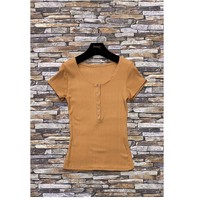 Clothing Women Tops / Blouses Fashion brands HS-2863-BROWN Brown