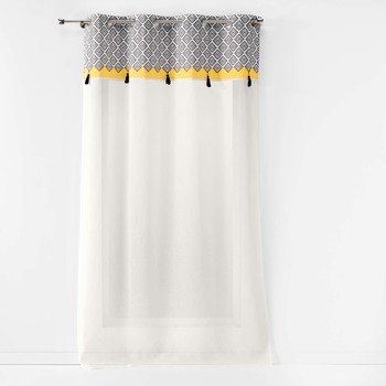 Home Sheer curtains Douceur d intérieur NEO CASA Grey