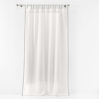 Home Sheer curtains Douceur d intérieur CASALINA White / Et / Grey