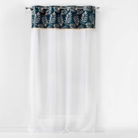 Home Sheer curtains Douceur d intérieur ADELOR Blue