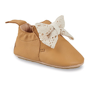 Shoes Children Baby slippers Easy Peasy BLUBLU NOEUD DENTELLE Brown
