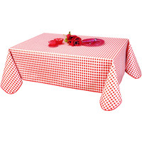 Home Tablecloth Habitable VICHY - ROUGE - 140X250 CM Red