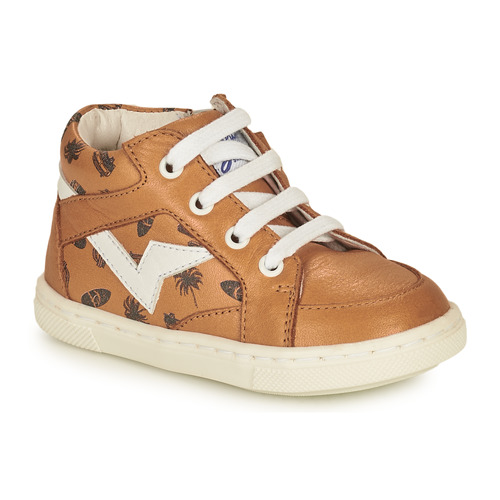 Shoes Boy Hi top trainers GBB HEDDY Brown