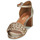 Shoes Women Sandals JB Martin SALSA Leather / Tresse / Gold