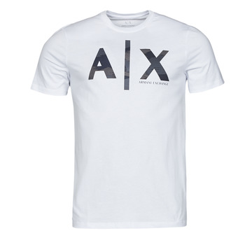 Clothing Men Short-sleeved t-shirts Armani Exchange 3LZTHA White / Camouflage