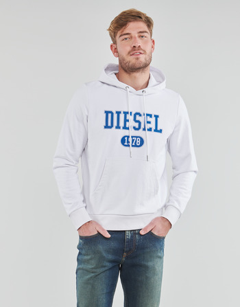 Clothing Men Sweaters Diesel S-GINN-HOOD-K25 White