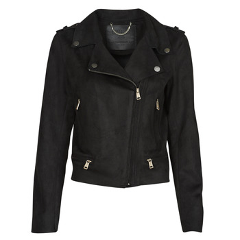 Clothing Women Leather jackets / Imitation leather Guess MONICA JACKET Black