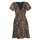 Clothing Women Short Dresses Guess LAVINIA DRESS Leopard