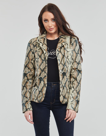 Clothing Women Jackets / Blazers Guess MAIA BLAZER Brown