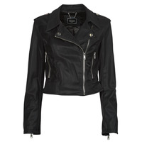 Clothing Women Leather jackets / Imitation leather Guess NEW KHLOE JACKET Black
