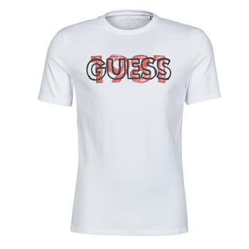 Clothing Men Short-sleeved t-shirts Guess ORWELL CN SS TEE White