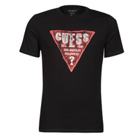 Clothing Men Short-sleeved t-shirts Guess RUSTY CN SS TEE Black