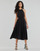 Clothing Women Long Dresses MICHAEL Michael Kors HALTER CTN MIDI DRESS Black