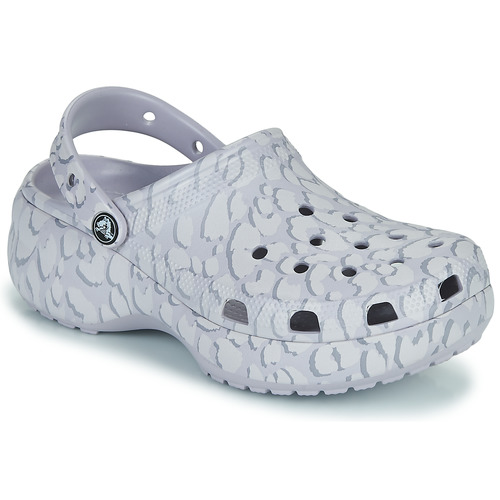 Shoes Women Clogs Crocs Classic platform clog  ANIMAL Pink / Pale