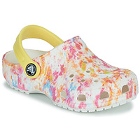 Shoes Girl Clogs Crocs CLASSIC CLOG  creative dye White / Multi