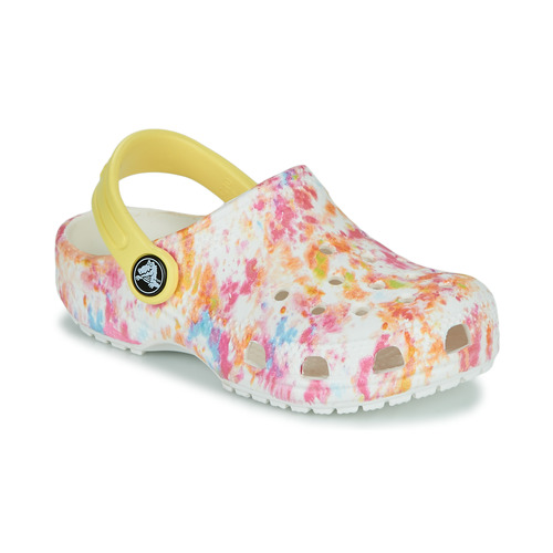 Shoes Girl Clogs Crocs CLASSIC CLOG  creative dye White / Multi