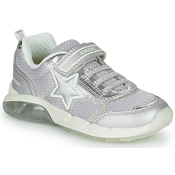 Shoes Girl Low top trainers Geox J SPAZIALE GIRL A Sylver