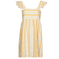 Clothing Women Short Dresses Betty London BELLEGAMBE Yellow / White