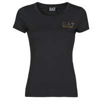 Clothing Women Short-sleeved t-shirts Emporio Armani EA7 TROLOPA Black
