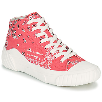 Shoes Women Hi top trainers Kenzo TIGER CREST HIGH TOP SNEAKERS Pink