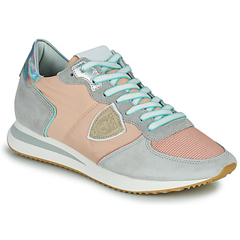 Shoes Women Low top trainers Philippe Model TRPX LOW WOMAN Pink / Nude / Grey