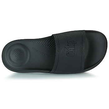 FitFlop Iqushion Pool Slide Tonal Rubber Black