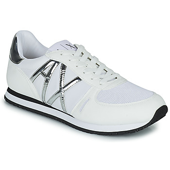 Shoes Women Low top trainers Armani Exchange LUNA White / Silver