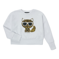 Clothing Girl Sweaters Karl Lagerfeld UNIFIERE White