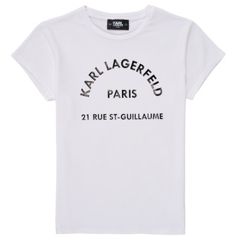 Clothing Girl Short-sleeved t-shirts Karl Lagerfeld UNIFOMISE White
