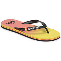 Shoes Men Flip flops Quiksilver MOLOKAI NEW WAVE Black / Yellow