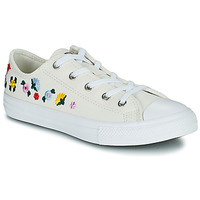 Shoes Girl Low top trainers Converse Chuck Taylor All Star Festival Broderie Ox White