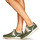 Shoes Women Low top trainers Faguo ELM SYN WOVEN SUEDE Kaki / Gold