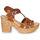 Shoes Women Sandals Ulanka KAROLA Cognac