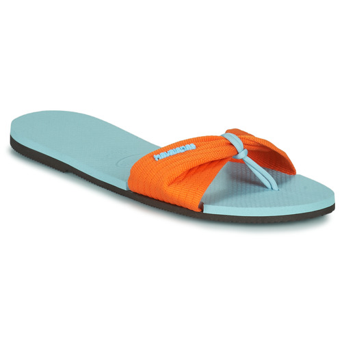 Shoes Women Mules Havaianas YOU ST TROPEZ BASIC Orange / Blue