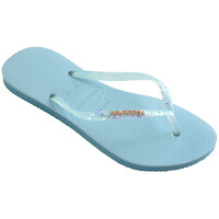 Shoes Women Flip flops Havaianas SLIM GLITTER FLOURISH Blue