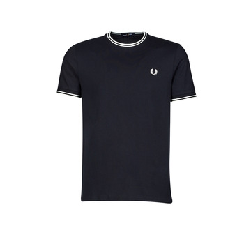 Clothing Men Short-sleeved t-shirts Fred Perry TWIN TIPPED T-SHIRT Marine