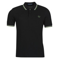 Clothing Men Short-sleeved polo shirts Fred Perry TWIN TIPPED FRED PERRY SHIRT Black / Green