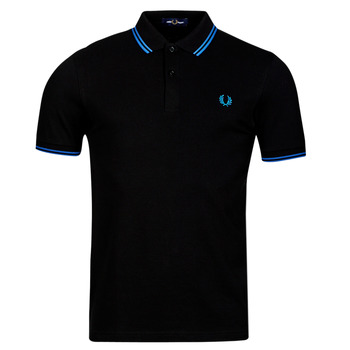 Clothing Men Short-sleeved polo shirts Fred Perry TWIN TIPPED FRED PERRY SHIRT Black / Blue