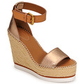 See by Chloé  GLYN SB26152  womens Espadrilles / Casual Shoes in Gold
