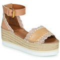See by Chloé  GLYN SB38151A  womens Espadrilles / Casual Shoes in Beige