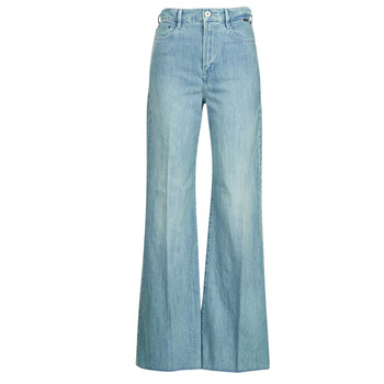 Clothing Women Bootcut jeans G-Star Raw Deck ultra high wide leg Blue / Clear