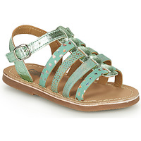 Shoes Girl Sandals Citrouille et Compagnie MAYANA Turquoise / Clear