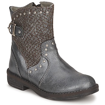 Shoes Girl Mid boots Noel FRANCA Silver