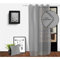 Home Sheer curtains Soleil D'Ocre SPIRIT Grey