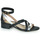 Shoes Women Sandals Casual Attitude COUTIL Black / Silver