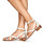 Shoes Women Sandals Casual Attitude COUTIL Ecru / Silver