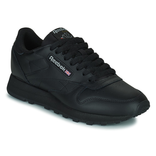 Reebok Classic CLASSIC LEATHER Black - Free Delivery with Rubbersole.co.uk  ! - Shoes Low top trainers £ 82.99
