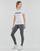 Clothing Women Leggings Adidas Sportswear LIN Leggings Dark / Grey / Heather / Vivid / Red