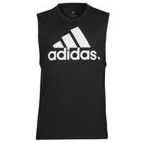 Clothing Men Tops / Sleeveless T-shirts adidas Performance BL SJ TK  black / White / White